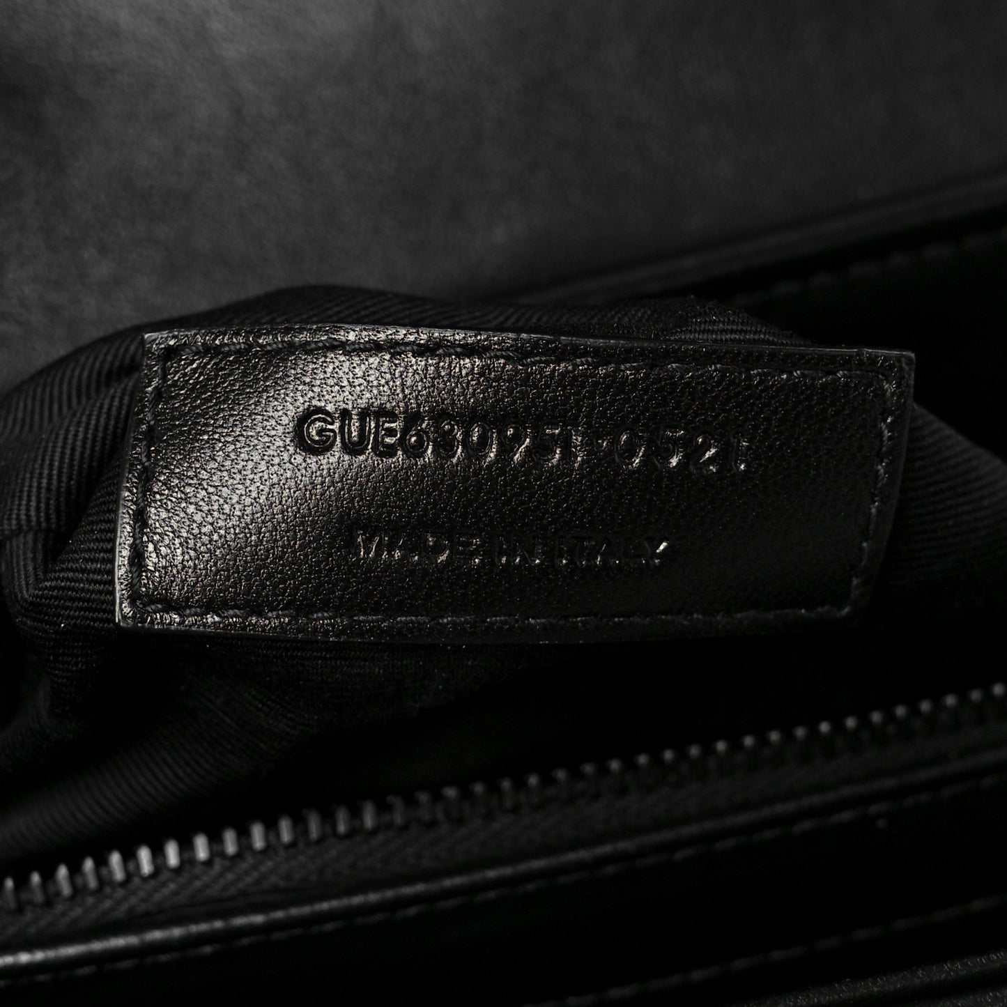 Calfskin Y Quilted Monogram Monochrome Toy Loulou Crossbody Bag Black