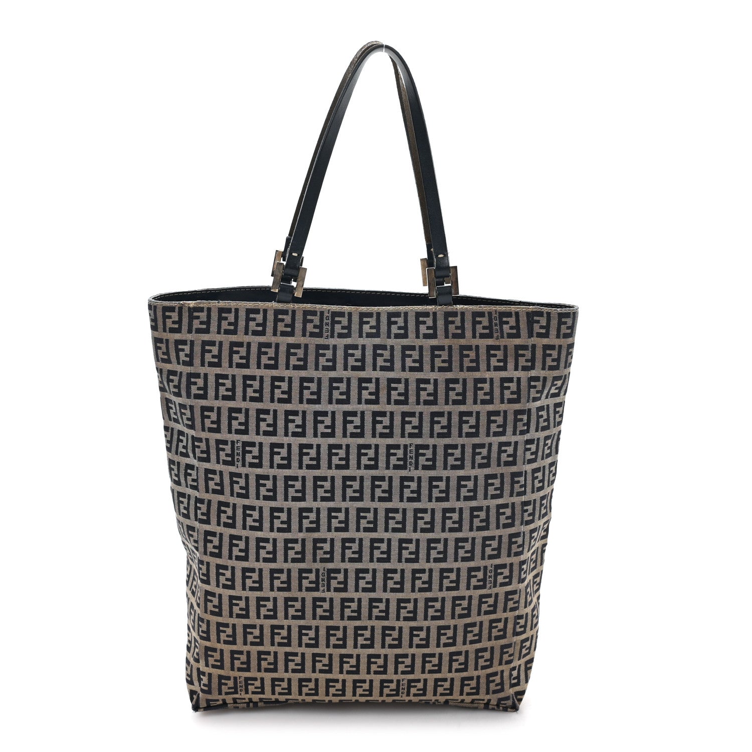Fendi Zucchino Shopping Tote Navy 1 of 10