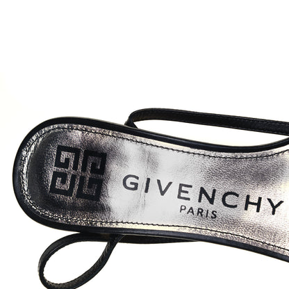 Givenchy Smooth Calfskin Triangle Sandals 38 Black 7 of 7
