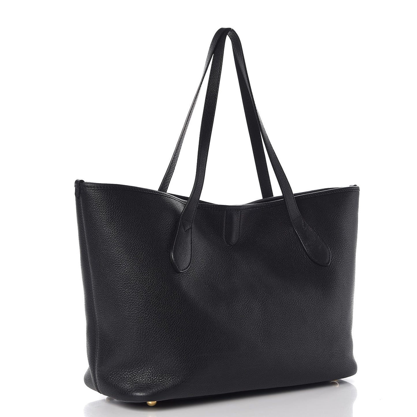 Grainy Calfskin Medium Honeybrook Tote Black