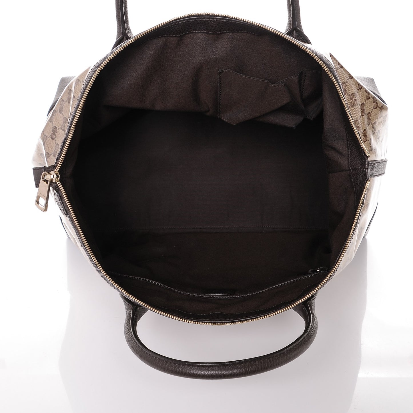 Crystal Monogram Large Tote Dark Brown