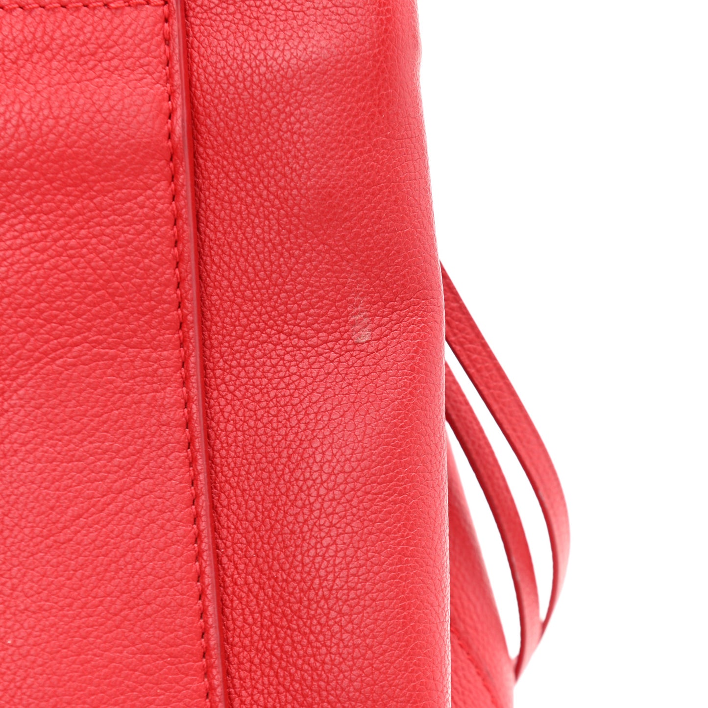 Calfskin Lockme MM Rouge