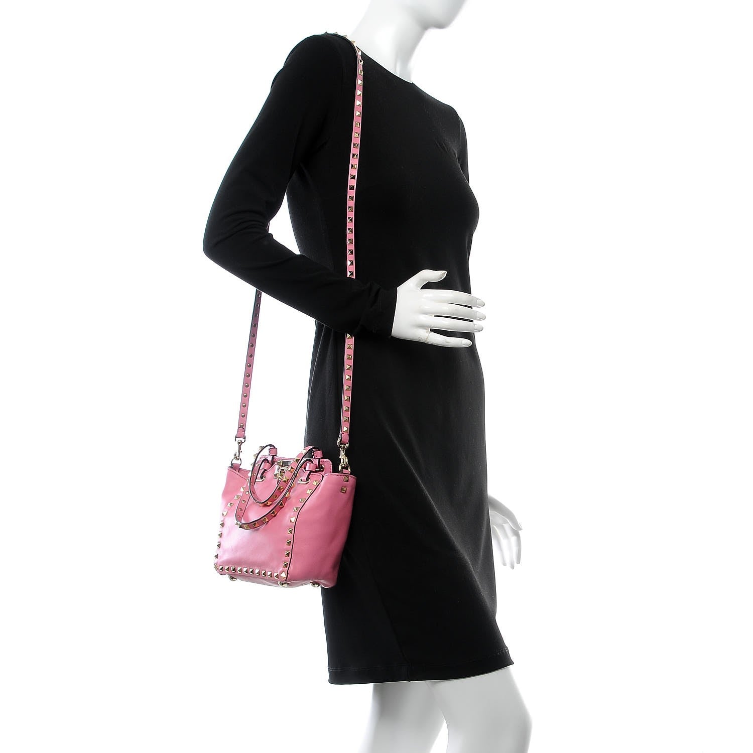 Valentino Garavani Vitello Mini Rockstud Tote Ninphea 2 of 9