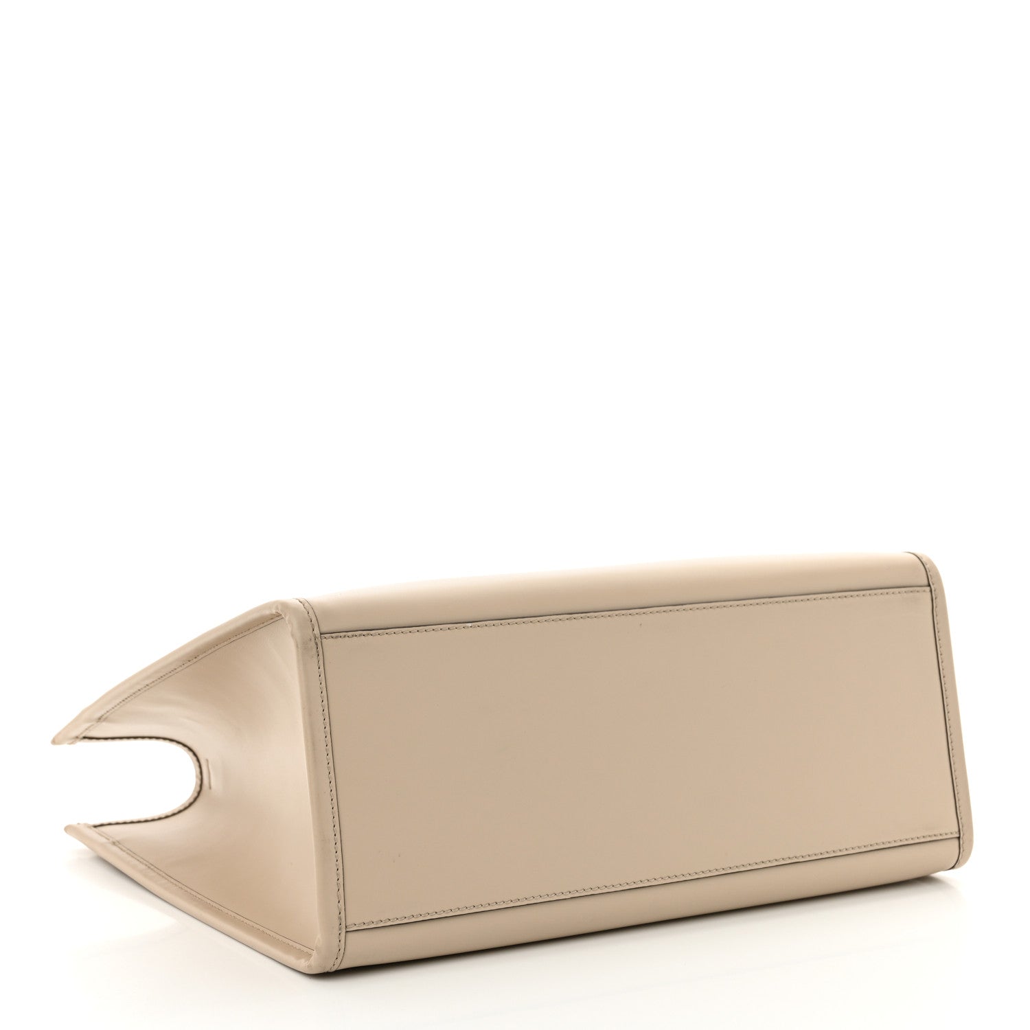 Fendi Vitello King Plexiglass Elaphe Python Print Logo Medium Fendi Sunshine Shopper Tote Tartufo Daisy Roccia 4 of 14