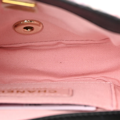 Chanel Tweed Braided Calfskin Mini My Own Frame Flap Pink Black 11 of 12