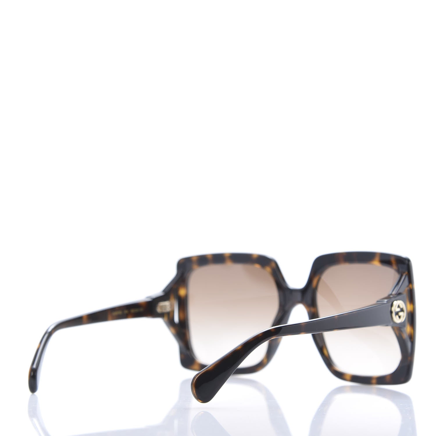 Gucci Acetate Square Frame Sunglasses GG0876S Tortoise 4 of 8