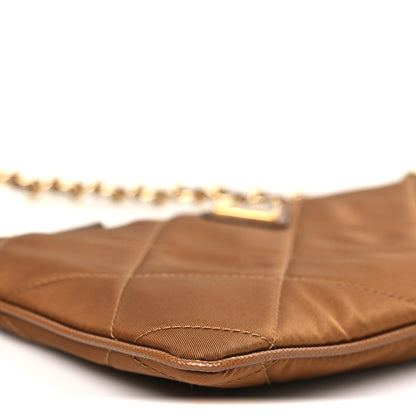 Prada Re-Nylon Tessuto Impuntu Quilted Re-Edition 1995 Chaine Pouch Brandy 8 of 10