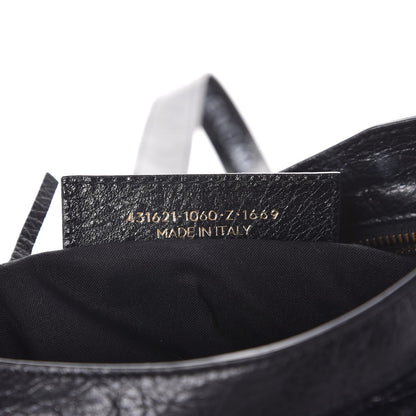 Balenciaga Agneau Classic Hardware S City Logo Strap Black White 8 of 8