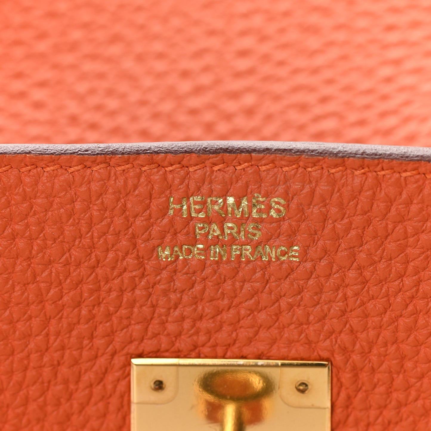 Togo Birkin 35 Orange