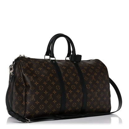 Louis Vuitton Monogram Macassar Keepall Bandouliere 45 3 of 9