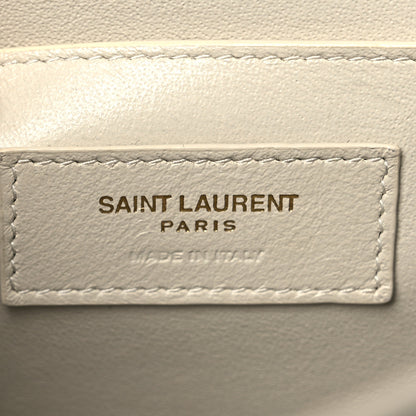 Saint Laurent Smooth Calfskin Manhattan Shoulder Bag Crema Soft 6 of 15