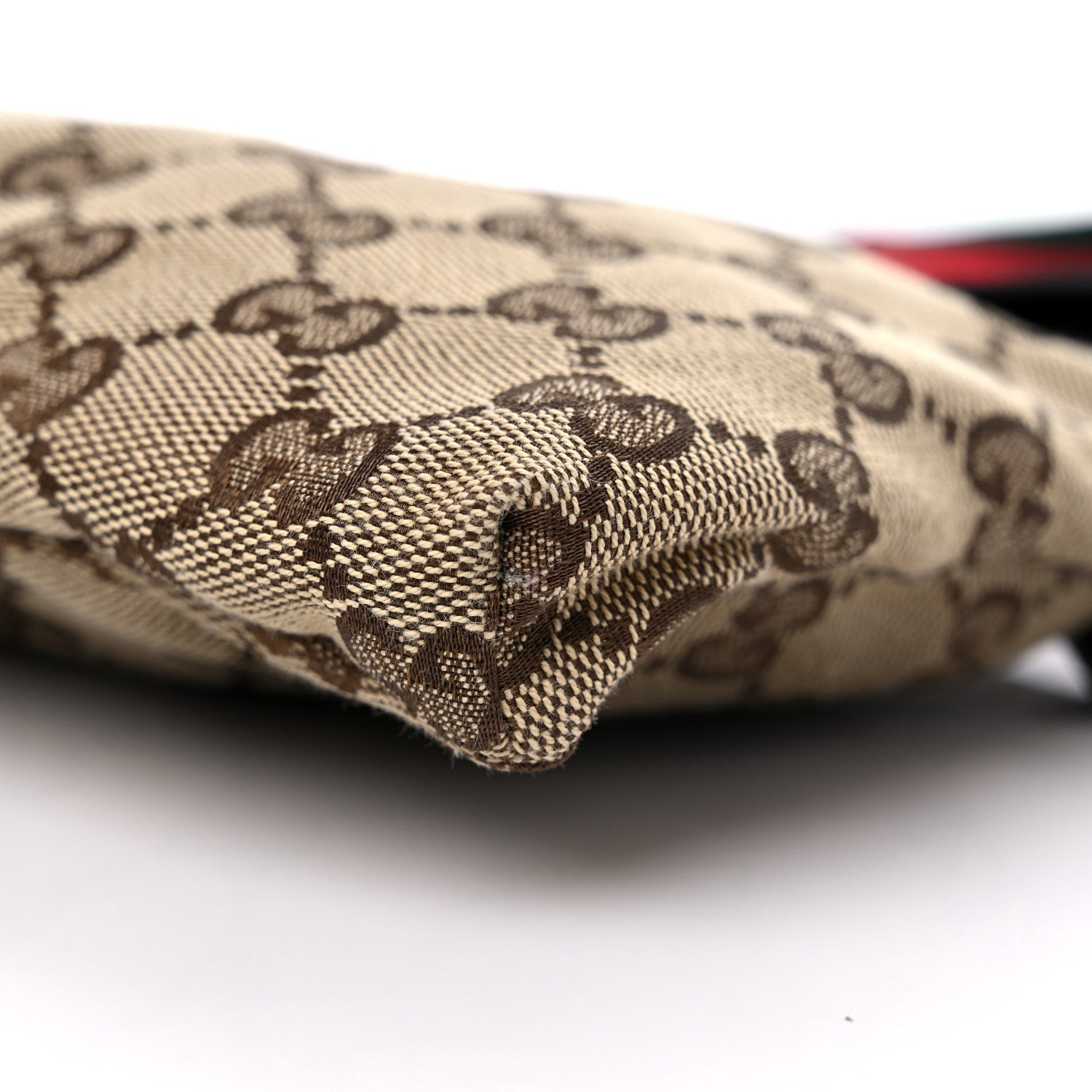 Gucci Monogram Web Belt Bag Dark Brown 14 of 15
