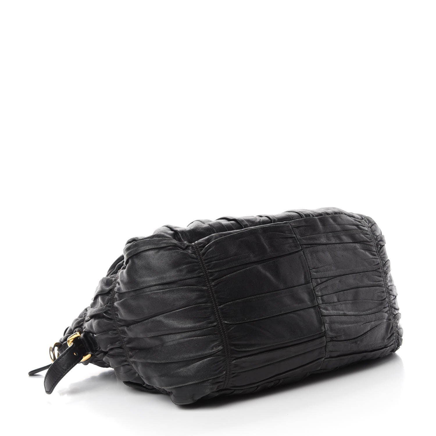 Prada Nappa Gaufre Tote Black 4 of 13