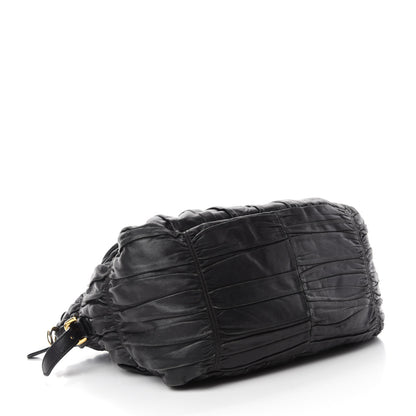 Prada Nappa Gaufre Tote Black 4 of 13