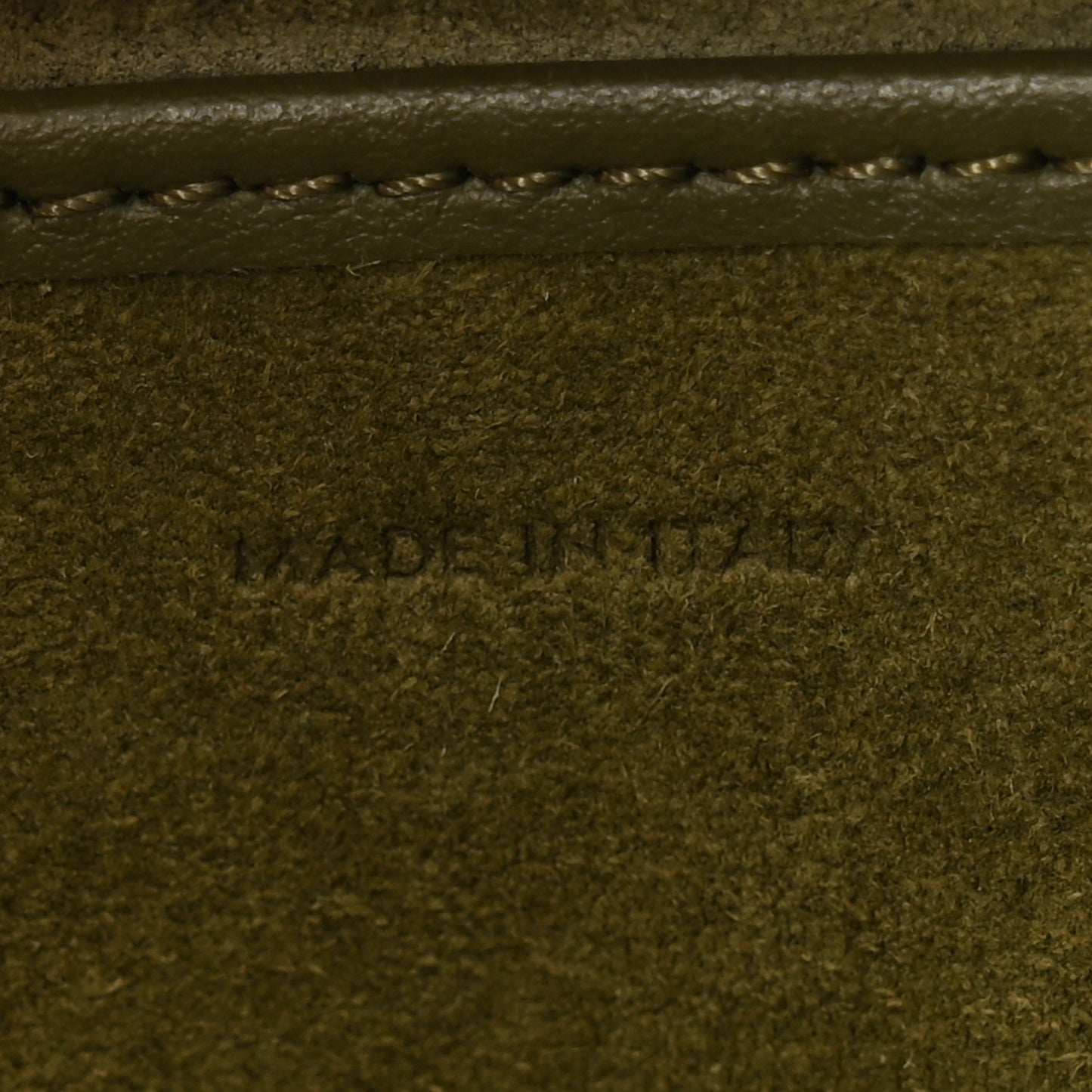 Smooth Calfskin Medium Strap Ava Shoulder Bag Dark Olive