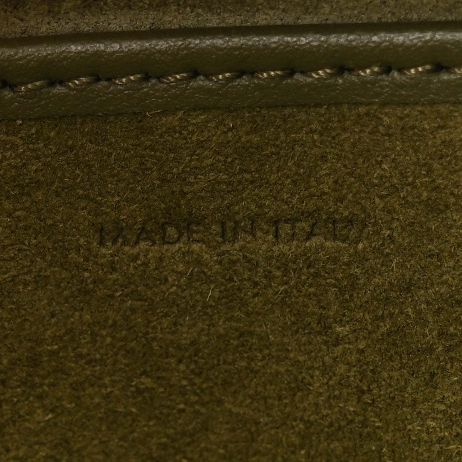 Celine Smooth Calfskin Medium Strap Ava Shoulder Bag Dark Olive 7 of 10