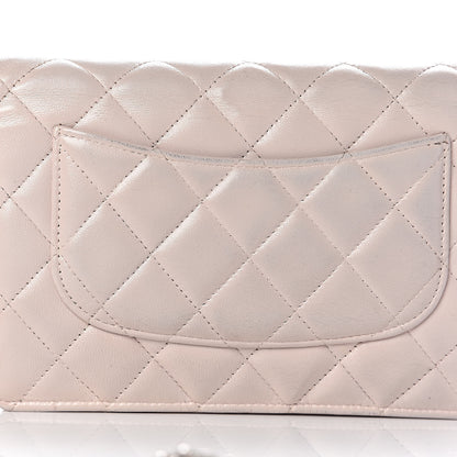 Chanel Lambskin Quilted Wallet On Chain WOC Rose Pale 25 of 26