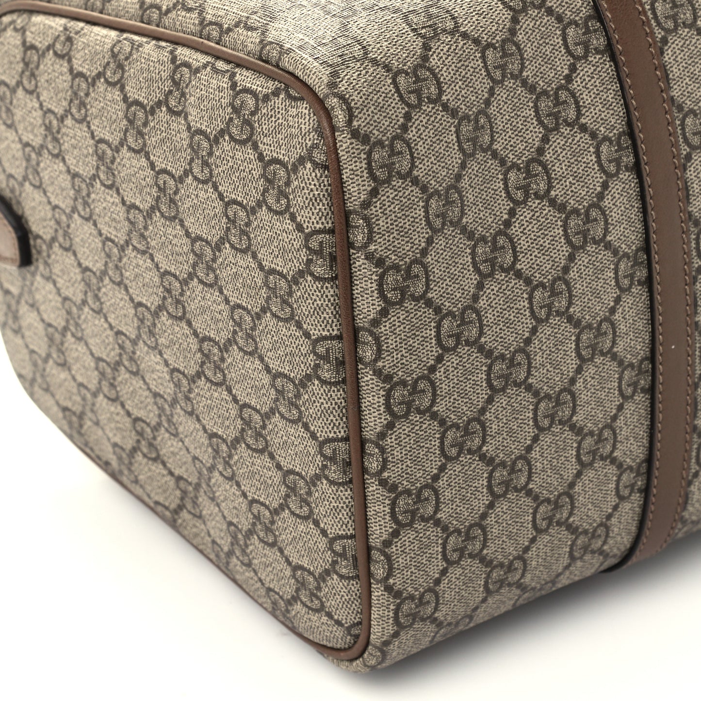GG Supreme Monogram Margaux Calfskin Medium Nice Boston Beige Ebony Acero