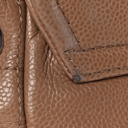 Chanel Caviar Large Half Moon Flap Dark Beige 14 of 15