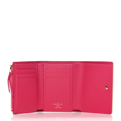 Louis Vuitton Damier Azur 2021 Christmas Animation Hollywood Victorine Wallet Fuchsia 5 of 7