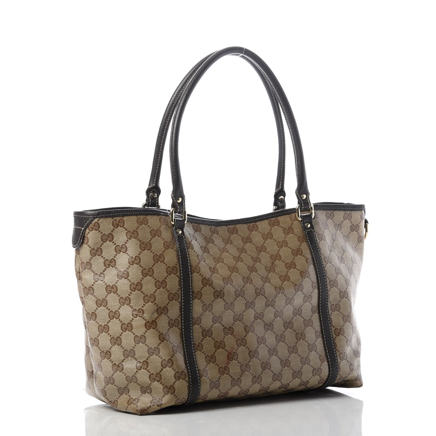 Crystal Monogram Medium Joy Tote Beige Ebony Testa di Moro