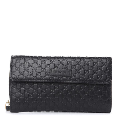 Gucci Soft Microguccissima Continental Zip Wallet Black 1 of 13