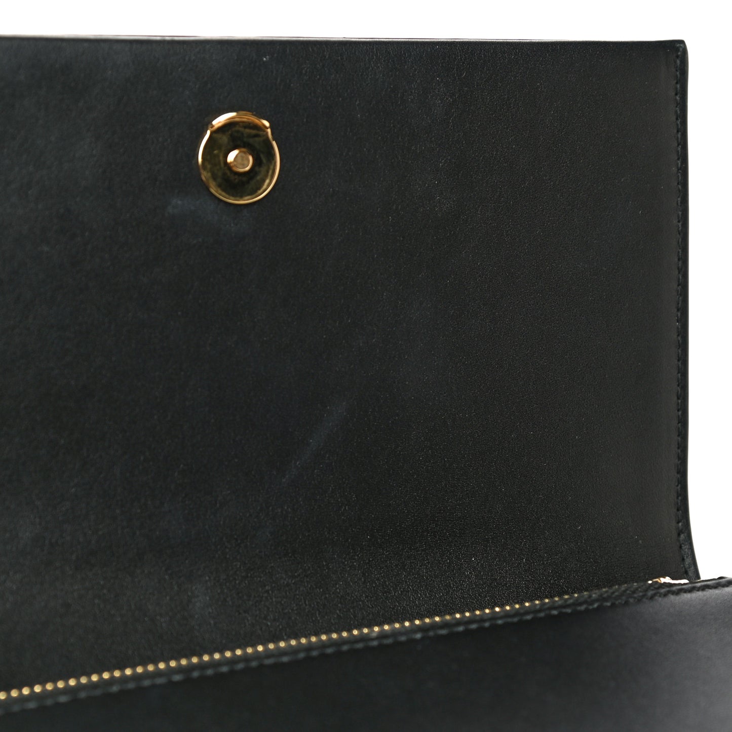Smooth Calfskin Classic Monogram Kate Tassel Chain Wallet Black