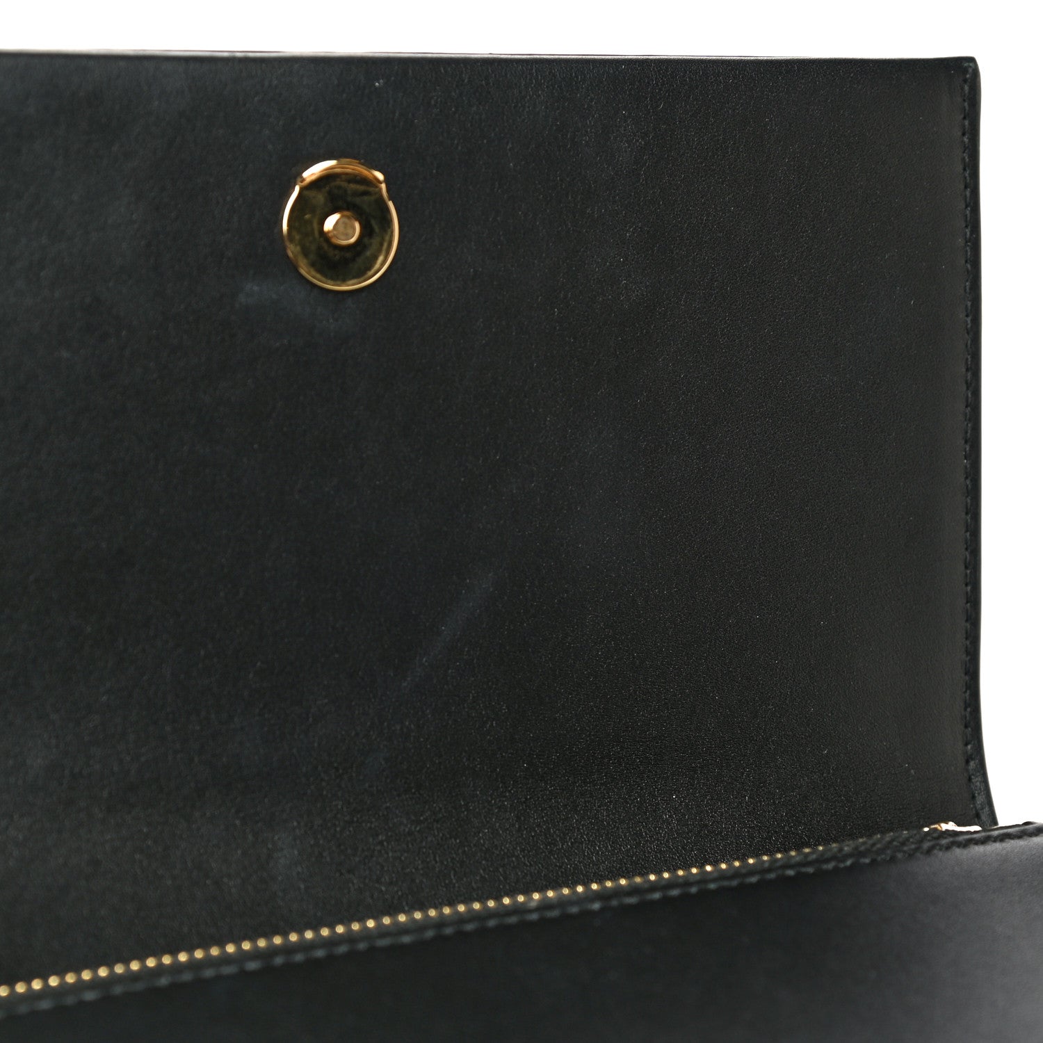 Saint Laurent Smooth Calfskin Classic Monogram Kate Tassel Chain Wallet Black 17 of 21