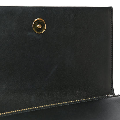 Saint Laurent Smooth Calfskin Classic Monogram Kate Tassel Chain Wallet Black 17 of 21