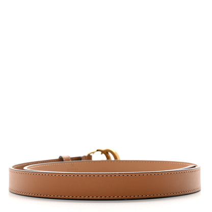 Gucci Moon Calfskin Double G 20mm Belt 75 30 Natural Tan 2 of 5