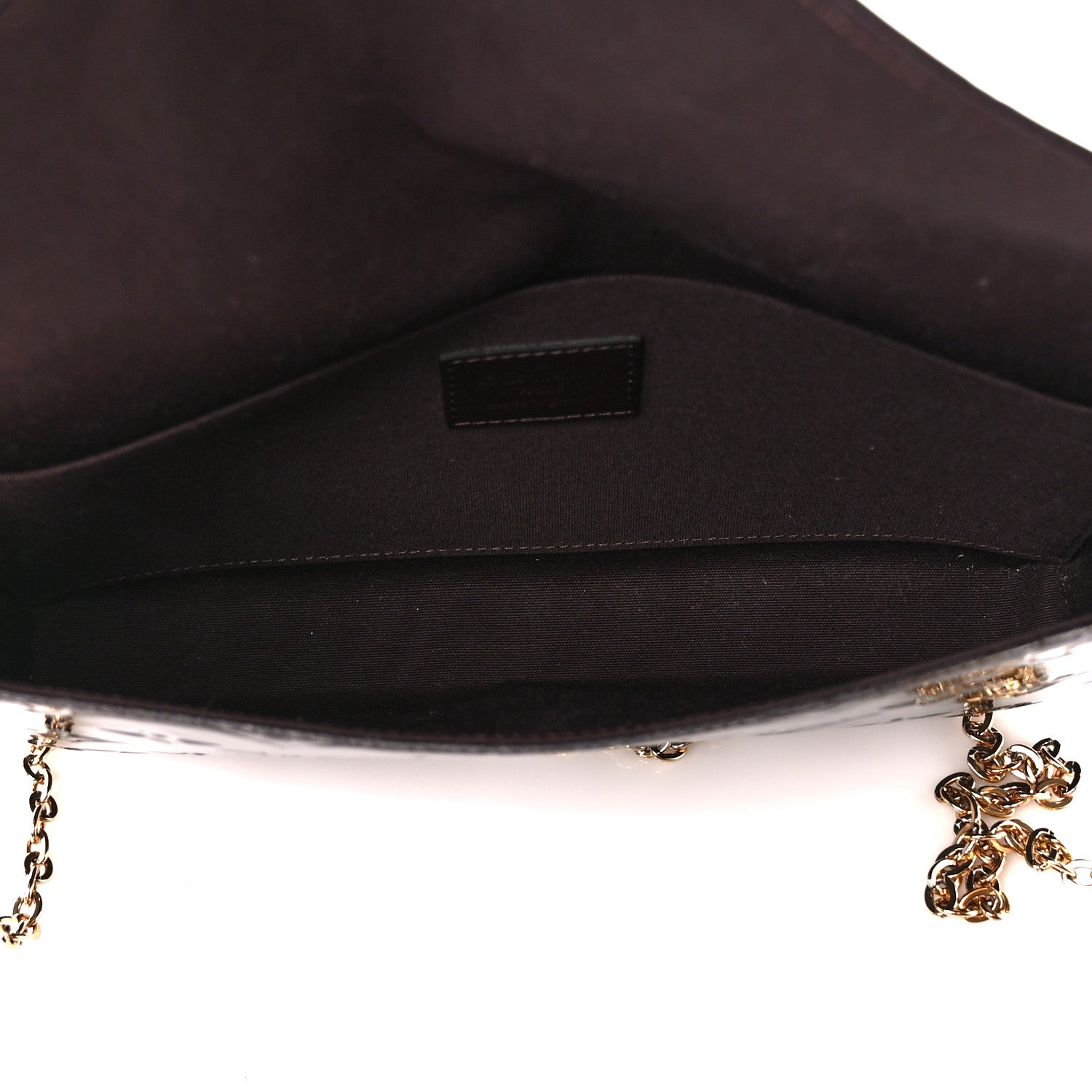 Louis Vuitton Vernis Pochette Felicie Chain Wallet Amarante 6 of 11