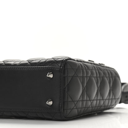 Christian Dior Lambskin Cannage Small My ABCDior Lady Dior Black 9 of 10