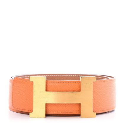Hermes Epsom 42mm Constance H Belt 85 Orange Gold 1 of 7