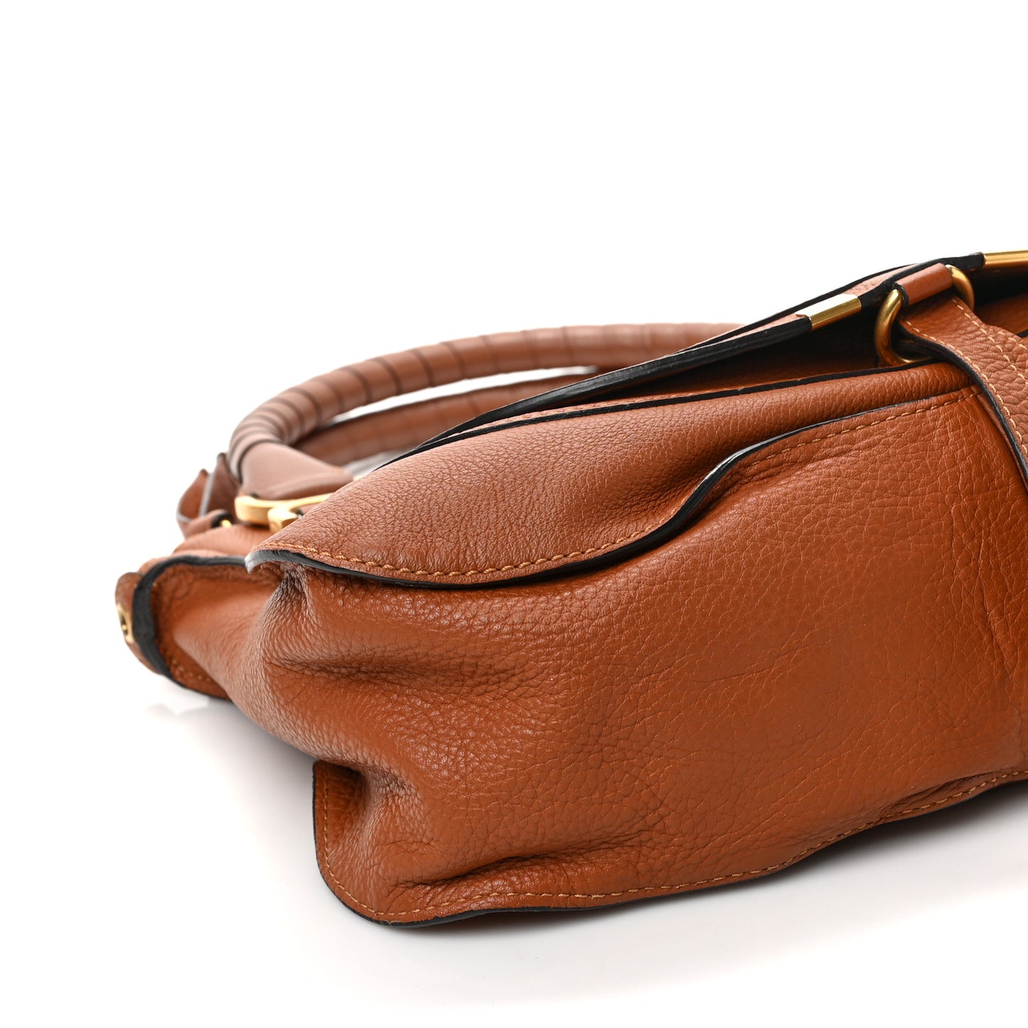 Calfskin Medium Marcie Satchel Tan