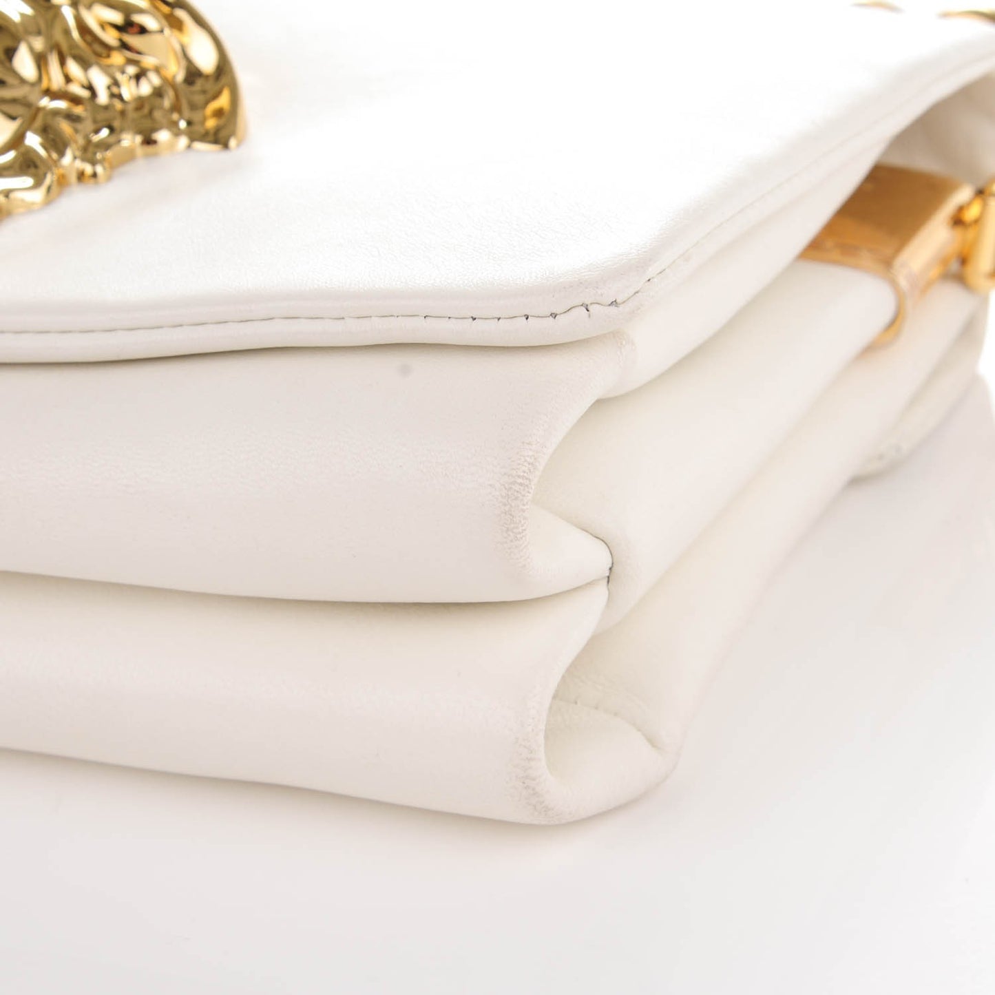 Nappa Palazzo Sultan Shoulder Bag White