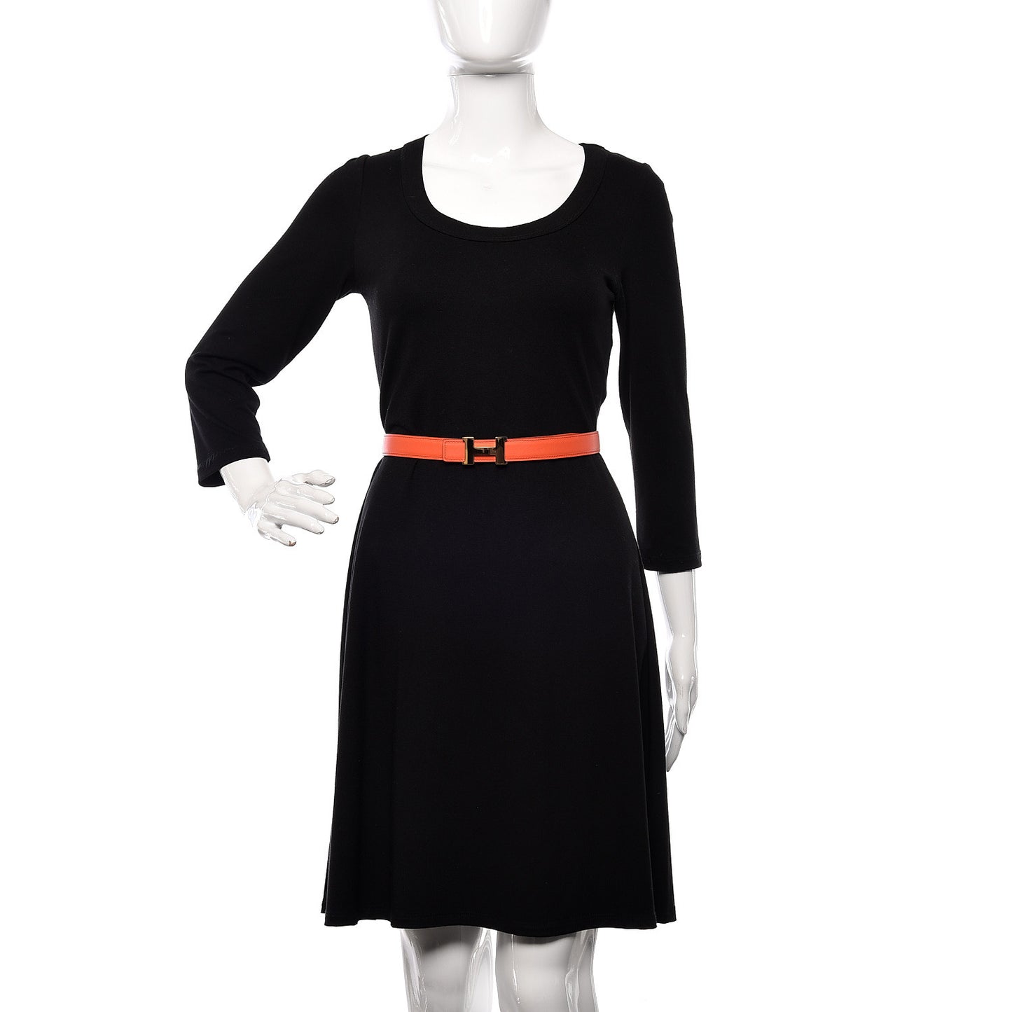 Swift Epsom 24mm Mini Constance H Belt 85 Orange Poppy Rose Azalee