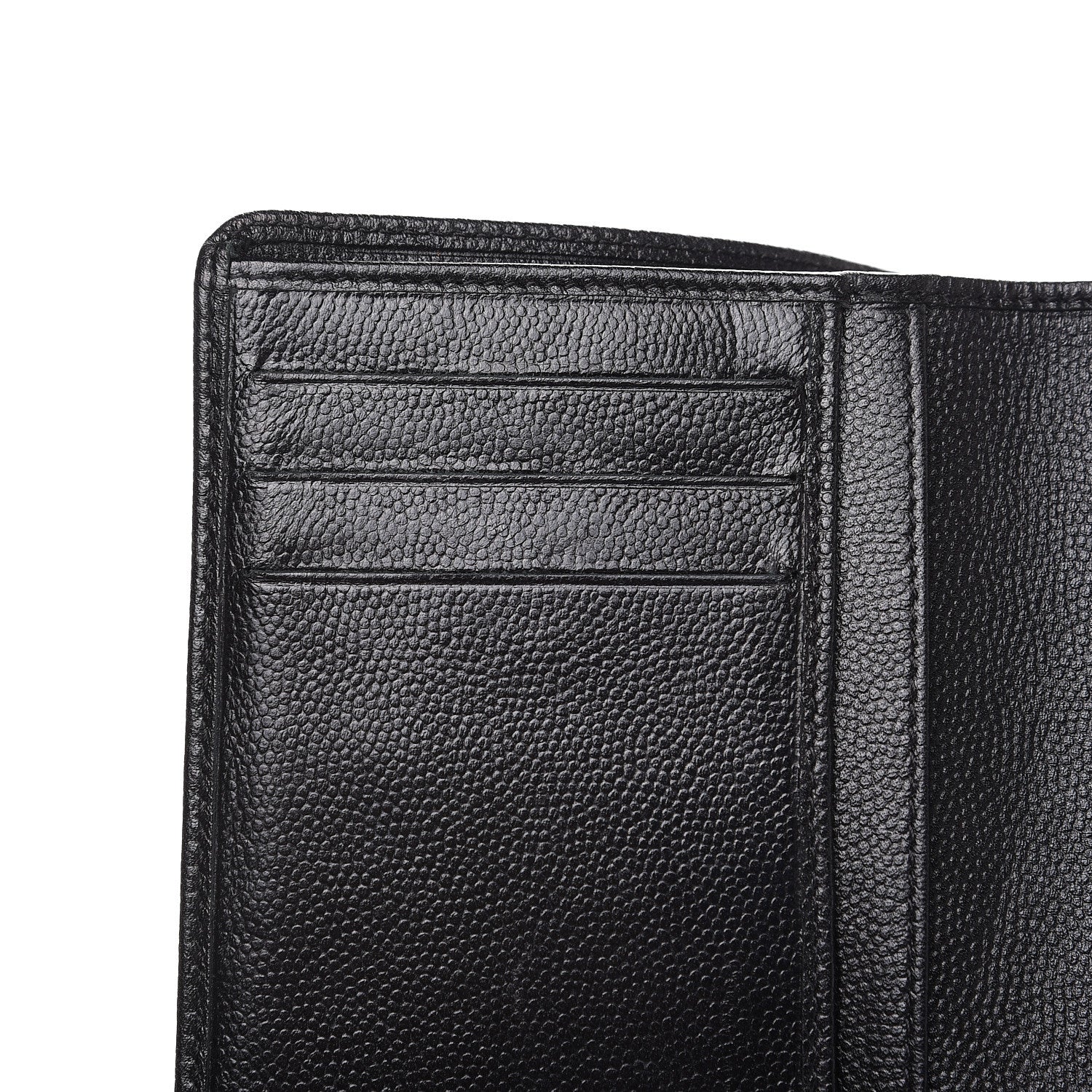 Chanel Caviar Sevruga French Compact Wallet Black 8 of 9