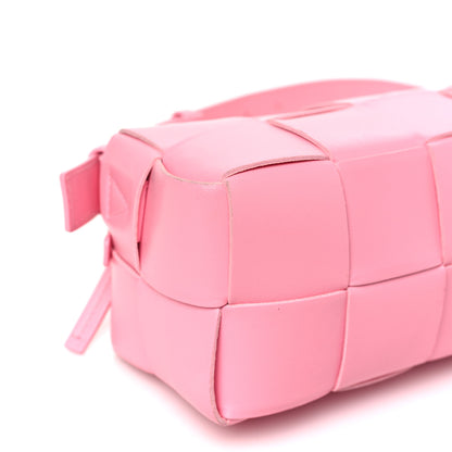 Bottega Veneta Lambskin Maxi Intrecciato Small Brick Cassette Bag Pink Ribbon 9 of 11