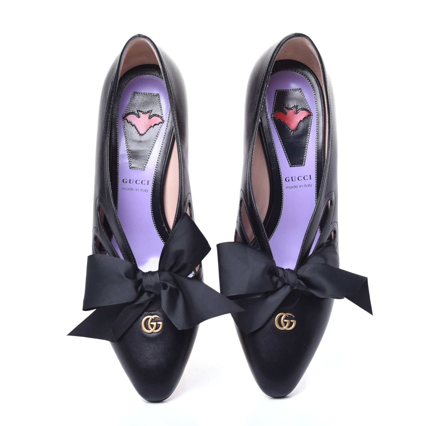 Malaga Kid Bow Berith Low Heel Pumps 37.5 Black