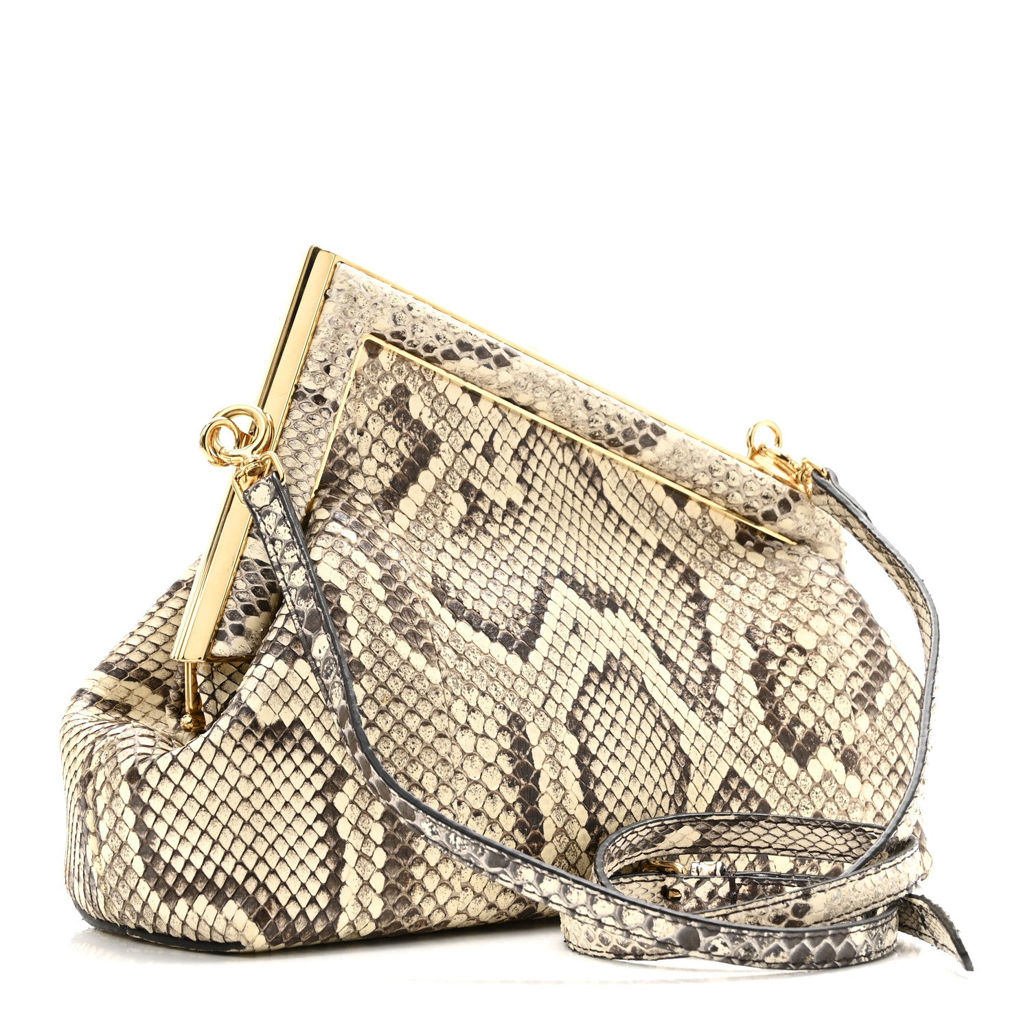 Fendi Snakeskin Small Fendi First Daisy Roccia 3 of 10