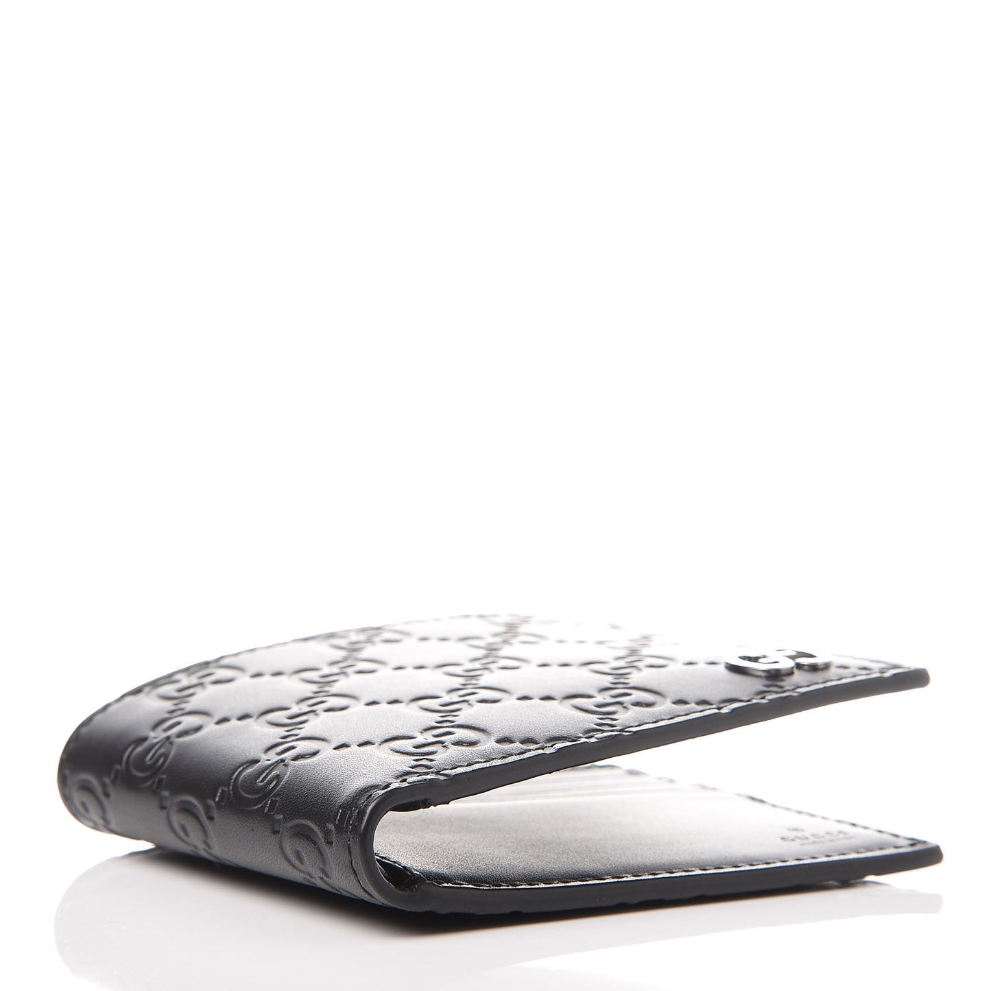Guccissima Signature Dorian Bi-Fold Wallet Black