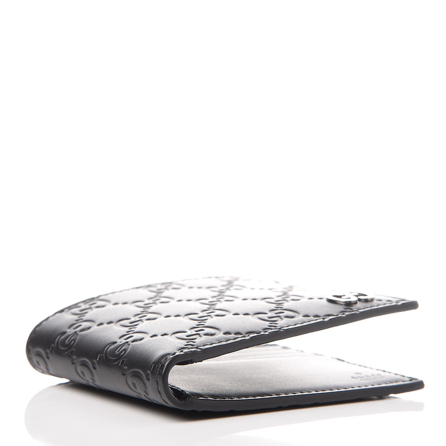 Gucci Guccissima Signature Dorian Bi-Fold Wallet Black 4 of 10