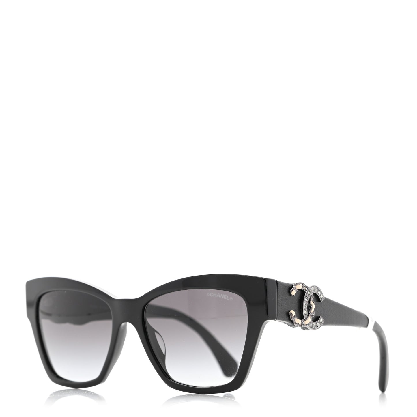 Acetate Square CC Sunglasses 5456 Black