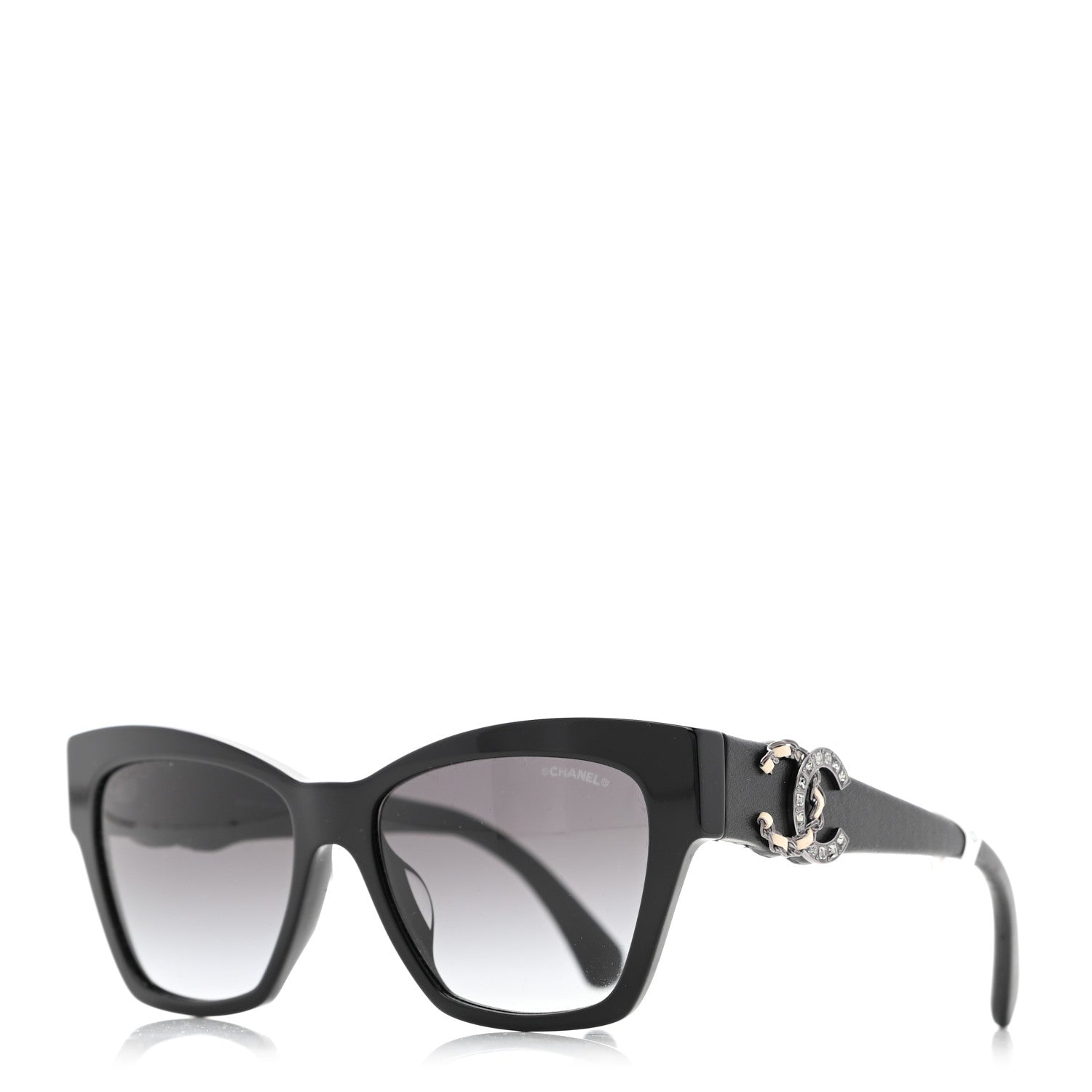 Chanel Acetate Square CC Sunglasses 5456 Black 1 of 7