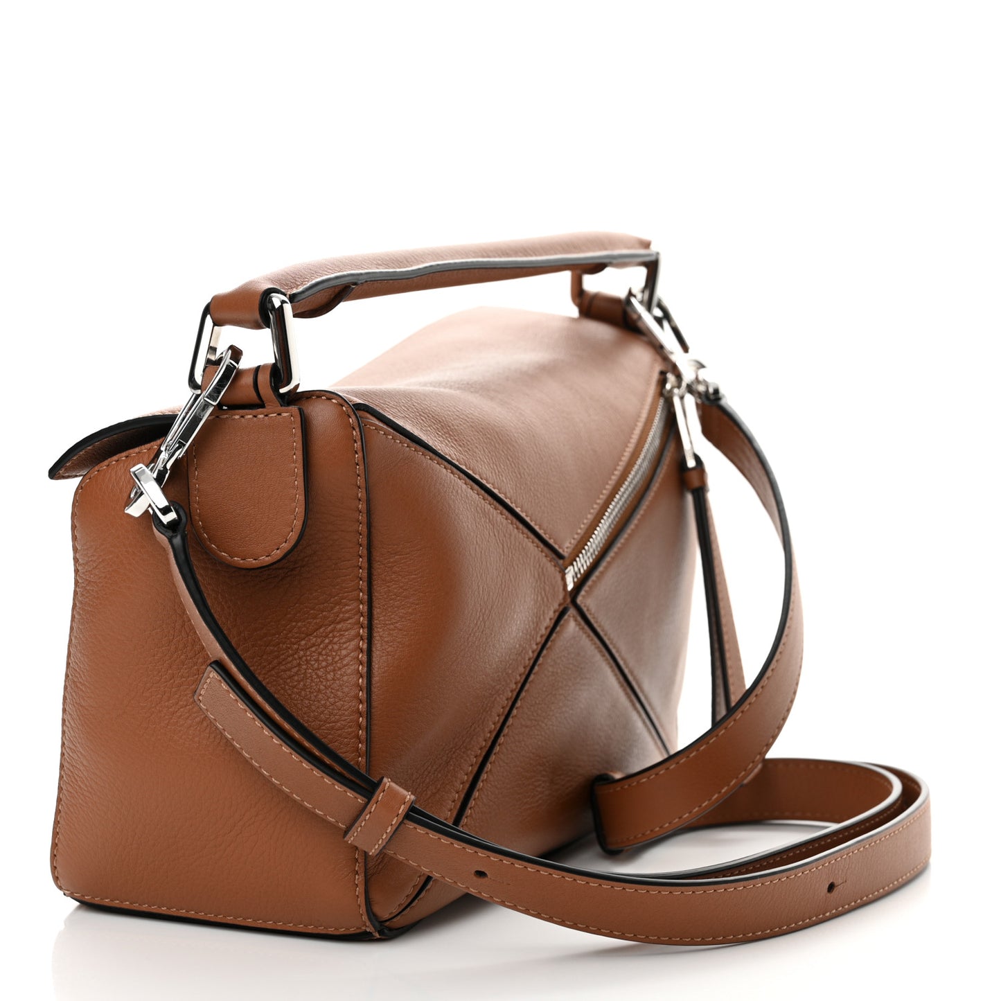 Calfskin Small Puzzle Bag Tan
