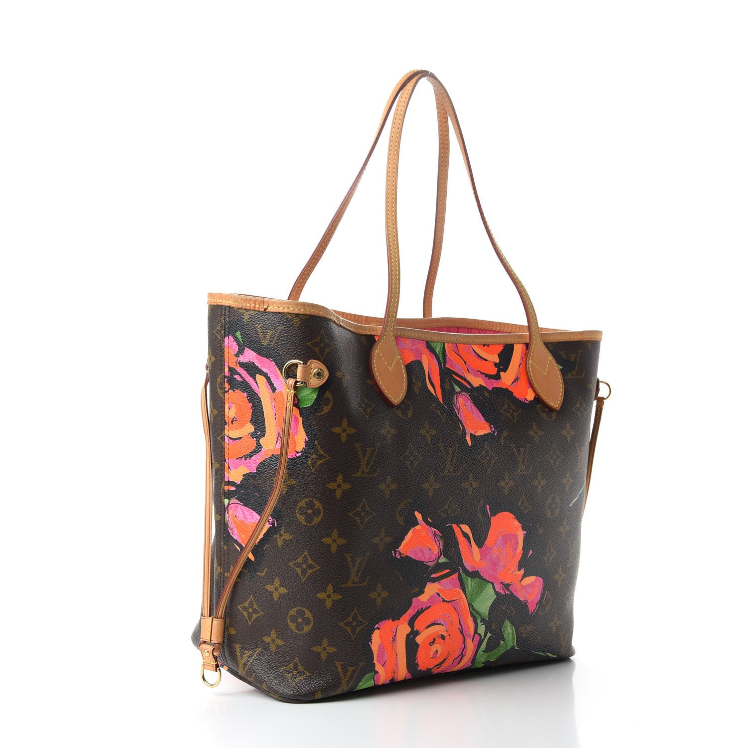 Louis Vuitton Monogram Roses Neverfull MM 3 of 8
