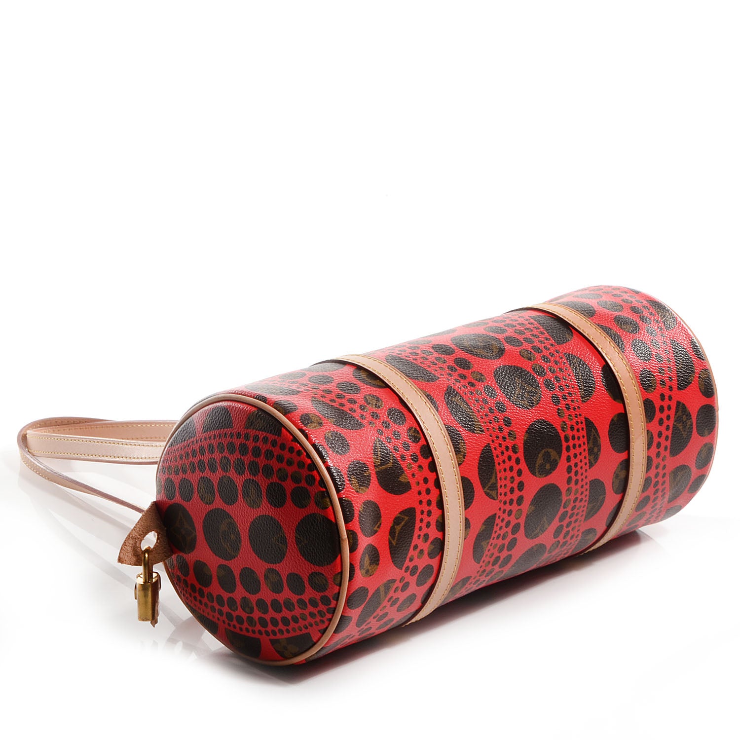 Louis Vuitton Monogram Kusama Pumpkin Dots Papillon 30 Red 5 of 8