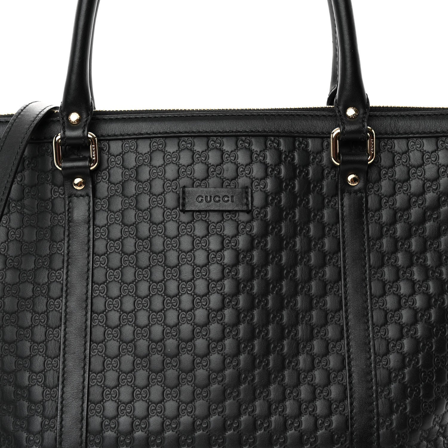 Gucci Soft Microguccissima Small Zippered Satchel Black 8 of 10