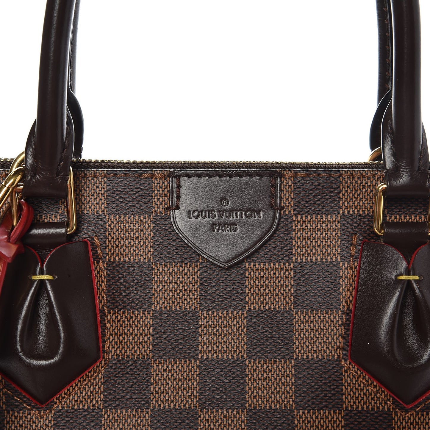 Damier Ebene Caissa Tote PM Cherry