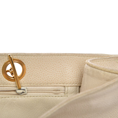 Chanel Caviar CC Shopper Tote Beige Clair 15 of 29
